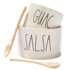 Rae Dunn Guac and Salsa Bowl Set